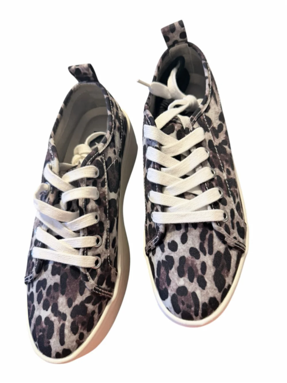 Women's AQUA Leopard Print Platform Sneakers